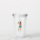 Bodybuilding Acryltrinkbecher (Rückseite)