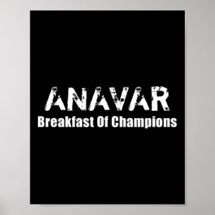 Bodybuilding Anavar Steroids - Frühstück von Champ Poster