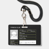 Bodybuilding Ausweis (Rückseite mit Lanyard)