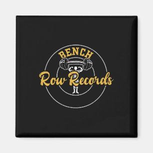 Bodybuilding-Bank-Reihe-Platten Gym-Redewendungen Magnet