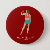 Bodybuilding Button (Vorderseite)