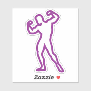 Bodybuilding Corps 3 Muskelzeichnung Aufkleber