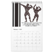 Bodybuilding der alten Schule Kalender (Feb 2027)