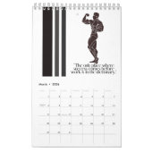 Bodybuilding der alten Schule Kalender (Mär 2026)