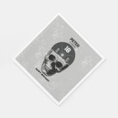 Bodybuilding des Schädeltrainings Geburtstag Serviette (Ecke)