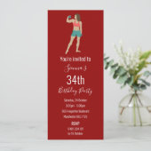 Bodybuilding Einladung (Stehend Vorderseite)