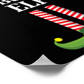 Bodybuilding Elf Matching Familiengruppe Weihnacht Poster (Ecke)