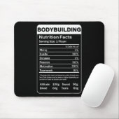 Bodybuilding-Ernährungsfakten  Mousepad (Mit Mouse)