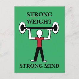 Bodybuilding Fitness Athlete Postkarte