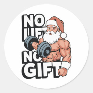 Bodybuilding Fitness Fitness Weihnachtsgeschenke F Runder Aufkleber