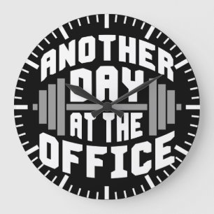 Bodybuilding Fitness Gym Große Wanduhr