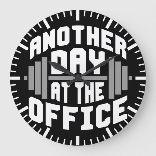 Bodybuilding Fitness Gym Große Wanduhr (Vorderseite)