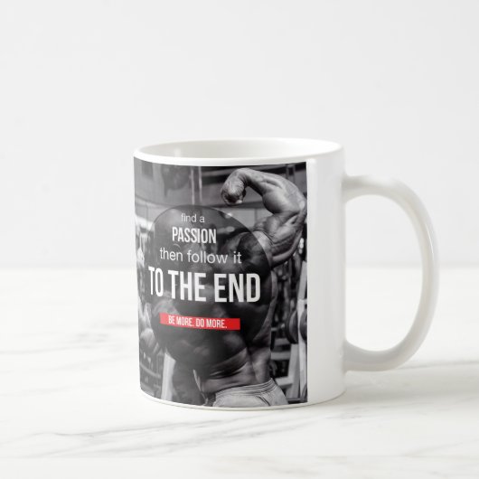 Bodybuilding Fitness Gym Workout Motivation Kaffeetasse (Rechts)