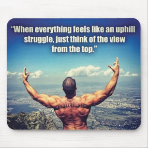 Bodybuilding Fitness Gym Workout Motivation Mousepad
