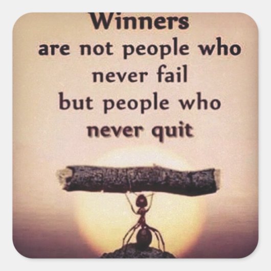 Bodybuilding Fitness Gym Workout Motivation Quadratischer Aufkleber (Vorderseite)