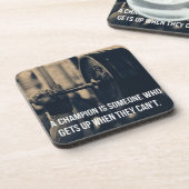 Bodybuilding Fitness Gym Workout Motivation Untersetzer (Linke Seite)