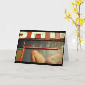 Bodybuilding Fitness Werbung Time Square NYC C Karte (Gelbe Blume)