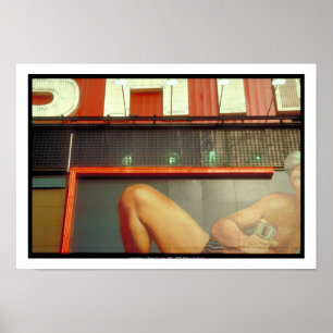 Bodybuilding Fitness Werbung Time Square NYC P Poster
