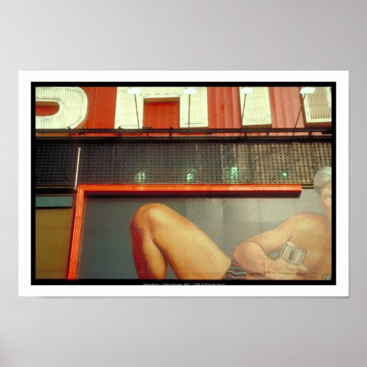 Bodybuilding Fitness Werbung Time Square NYC P Poster (Vorne)
