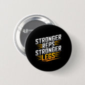Bodybuilding-Fitness-Workout-Gy Button (Vorne & Hinten)