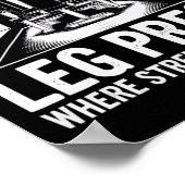 Bodybuilding-Fitness-Workout-Gy Poster (Ecke)