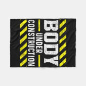 Bodybuilding Fleecedecke (Vorderseite (Horizontal))