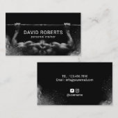 Bodybuilding Fotografy Fitness Personal Trainer Visitenkarte (Vorne/Hinten)