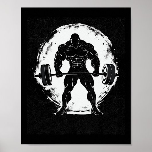 Bodybuilding für alte Schule Poster (Vorne)