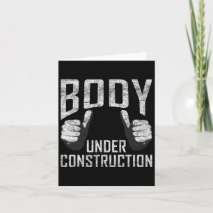 Bodybuilding für den Aufbau eines Gym-Workout Karte