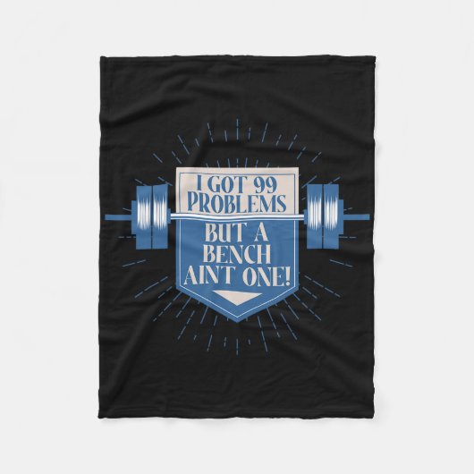 Bodybuilding für Männer Fleecedecke (Vorderseite)