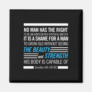 Bodybuilding für physische Fitness Magnet