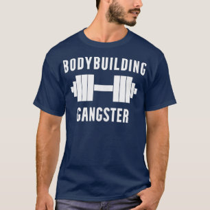 Bodybuilding Gangster Weightfting Workout Gym L T-Shirt