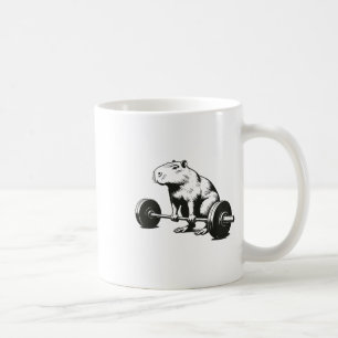 Bodybuilding-Geschenke Capybara Gewichtheben Lusti Kaffeetasse