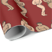 Bodybuilding Geschenkpapier (Rolleneckpunkt)