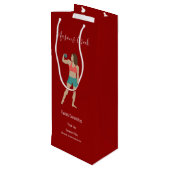 Bodybuilding Geschenktüte Für Weinflaschen (Rückseite Schrägansicht)