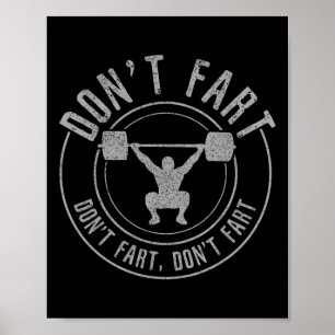 Bodybuilding Gewichtheben Kraftdreikampf Nicht Wei Poster