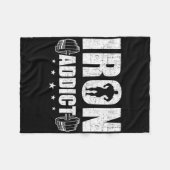 Bodybuilding-Gewichtheben-Workout-Geschenk Co. Eis Fleecedecke (Vorderseite (Horizontal))