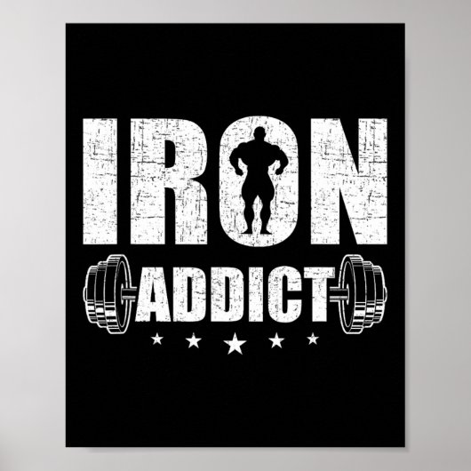 Bodybuilding-Gewichtheben-Workout-Geschenk Co. Eis Poster (Vorne)