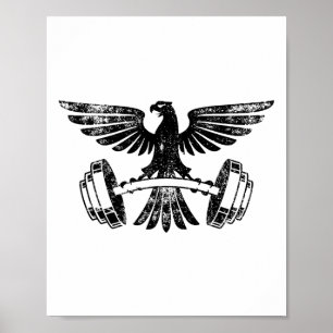 Bodybuilding-Gewichtheben-Workout Home Gym - Vint Poster