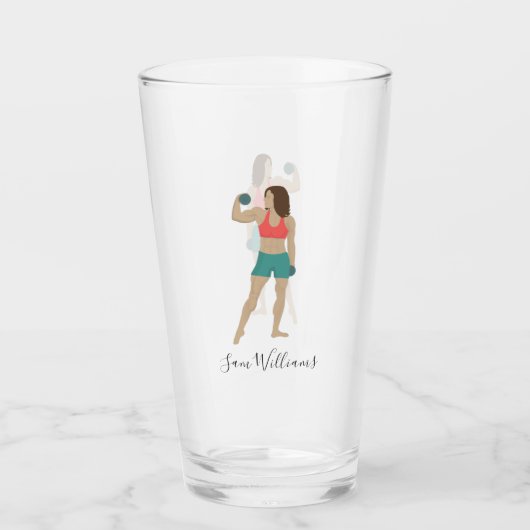 Bodybuilding Glas (Vorderseite)