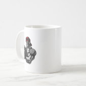 Bodybuilding Gorilla Gym Strength Training Workout Kaffeetasse (Vorderseite Links)