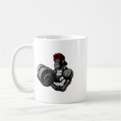 Bodybuilding Gorilla Gym Strength Training Workout Kaffeetasse (Links)