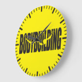 Bodybuilding Große Wanduhr (Winkel)