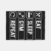 Bodybuilding Gym Fleecedecke (Vorderseite (Horizontal))