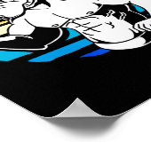 Bodybuilding Gym Lover Retro Poster (Ecke)