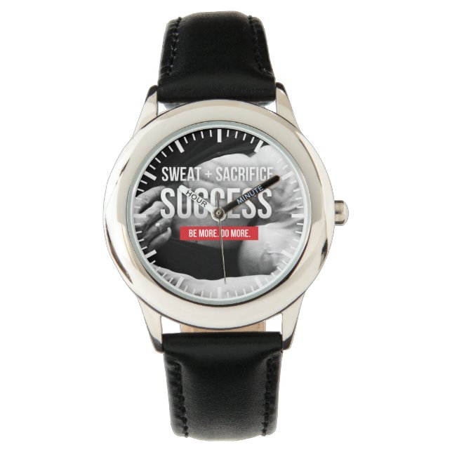 Bodybuilding Gym Motivation Armbanduhr (Vorderseite)