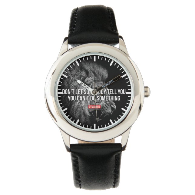 Bodybuilding Gym Motivation Armbanduhr (Vorderseite)