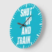 Bodybuilding Gym Motivation - Halt und Zug Große Wanduhr (Winkel)