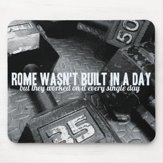 Bodybuilding Gym Motivation Mousepad (Vorne)