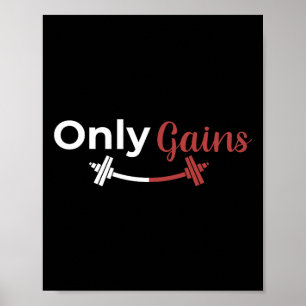 Bodybuilding Gym nur Spaß beim Lifting Poster